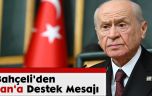 Bahçeli’den İran’a Destek Mesajı